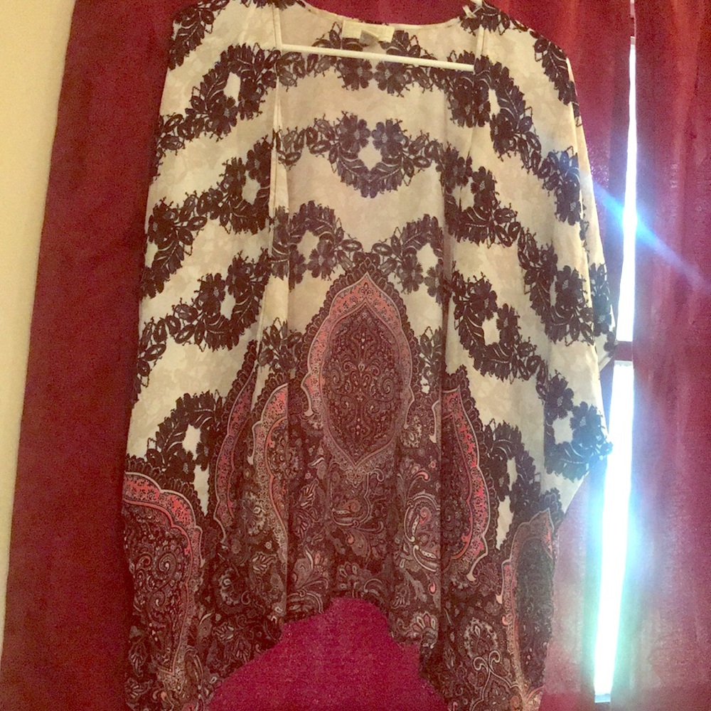 Silky kimono top